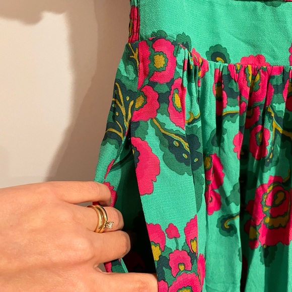 π· New NWT Tessa maxi dress green floral US 2 - Picture 3 of 6